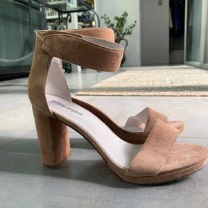 Jeffrey Campbell Blush Suede Summer Heels